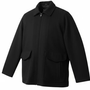 Columbia Men's Wool Blend Classic Black Field Jacket Zip XL